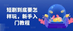 短剧到底要怎样玩,新手入门教程-风淘社