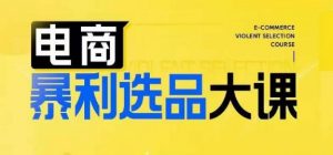 电商暴利选品大课，3大选品思维模式，助力电商企业实现利润突破-风淘社