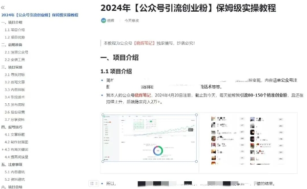 公众号引流创业粉，学会这个方法，你也能月入30000+ (陪跑项目)-风淘社