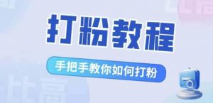 比高·打粉教程,手把手教你如何打粉,解决你的流量焦虑-风淘社