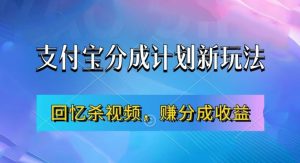 支付宝分成计划最新玩法，利用回忆杀视频，赚分成计划收益，操作简单，新手也能轻松月入过万-风淘社