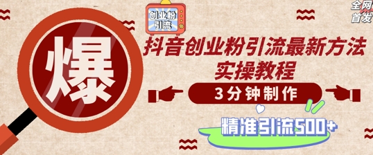 轻松制作创业类视频,一天被动加精准创业粉500+【揭秘】-风淘社