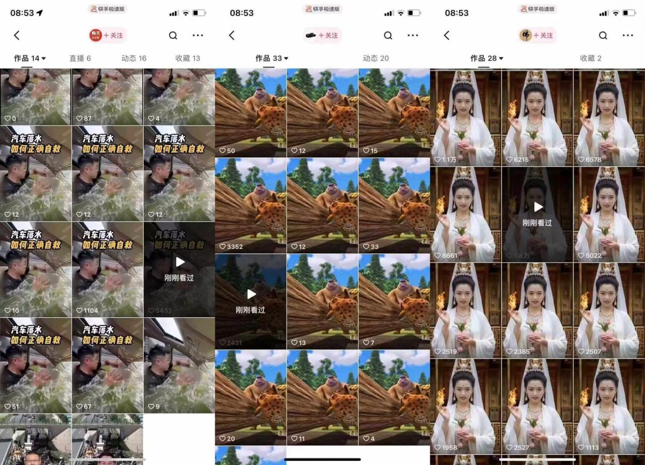 狗熊岭快手连怼技术,好物,涨粉都可以连怼-风淘社