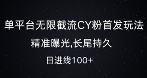 单平台无限截流创业粉首发玩法，精准曝光，长尾持久，日引流100+【揭秘】-风淘社