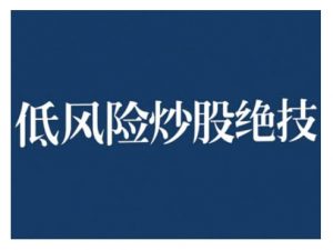 2024低风险股票实操营，低风险，高回报-风淘社