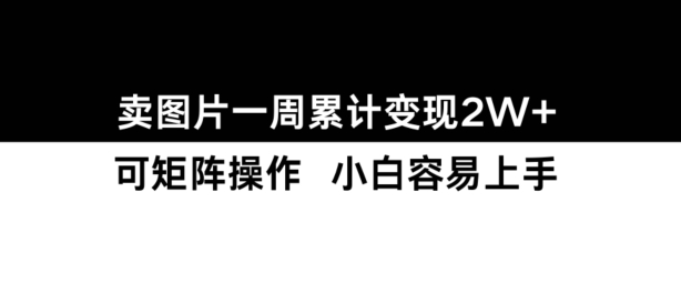 小红书【卖图片】一周累计变现2W+小白易上手-风淘社