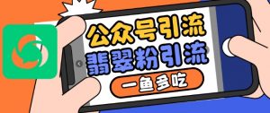 公众号利用推荐流量和搜一搜流量引流翡翠粉，一鱼多吃-风淘社
