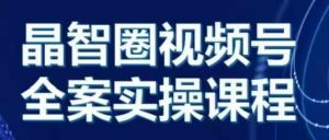 晶姐说直播·视频号全案实操课，从0-1全流程-风淘社