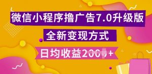 小程序挂JI最新7.0玩法,全新升级玩法,日均多张,小白可做【揭秘】-风淘社
