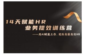 14天ChatGPT赋能HR业务提效训练营,从小白到应用高手-风淘社
