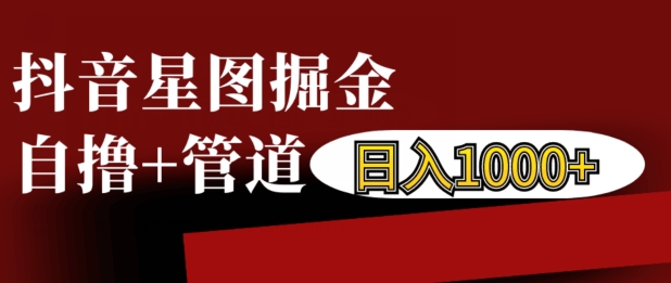 抖音星图掘金自撸，可以管道也可以自营，日入1k【揭秘】-风淘社