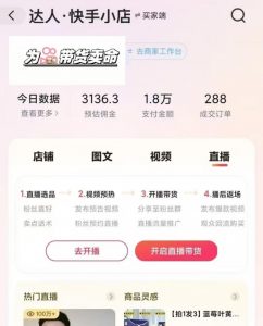 外面卖999元快手AI自动剪辑带货，简单直接粗暴-风淘社