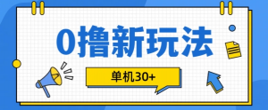 0撸项目新玩法,可批量操作,单机30+,有手机就行【揭秘】-风淘社