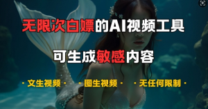 超强大的AI视频工具，可免费无限次白嫖，无任何限制，支持创作音乐，文生视频，图生视频【揭秘】-风淘社