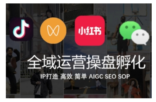 全域运营操盘(抖音+私域+小红书)，IP打造高效简单-风淘社