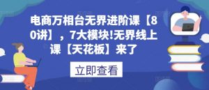 电商万相台无界进阶课【80讲】,7大模块!无界线上课【天花板】来了-风淘社