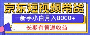 京东短视频带货新玩法,长期管道收益,新手也能月入8000+-风淘社