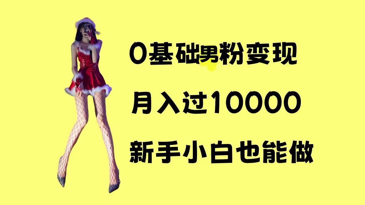 0基础男粉s粉变现,月入过1w+,操作简单,新手小白也能做【揭秘】-风淘社