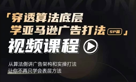 穿透算法底层,学亚马逊广告打法SP篇,从算法侧讲广告架构和实操打法,让你不再只学会表层方法-风淘社