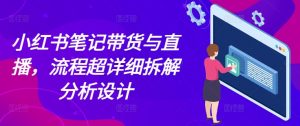 小红书笔记带货与直播,流程超详细拆解分析设计-风淘社