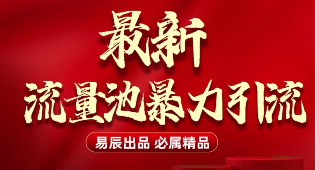 最新“流量池”无门槛暴力引流(全网首发)日引500+-风淘社
