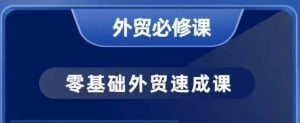 零基础外贸必修课,开发客户商务谈单实战,40节课手把手教-风淘社