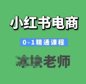 小红书电商0-1精通课程,小红书开店必学课程-风淘社