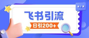 飞书引流创业粉玩法,无限私信不违规-风淘社