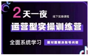 抖音直播运营型实操训练营,全面系统学习,面对面解决账号问题 12月10号-12号(第48期线下课)-风淘社