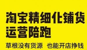 淘宝精细化铺货运营陪跑(部分更新至2025),草根没有货源 也能开店挣钱-风淘社