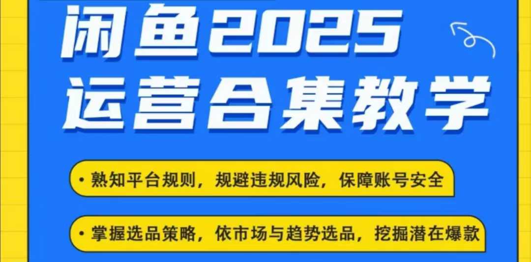 2025闲鱼电商运营全集,2025最新咸鱼玩法-风淘社