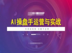 AI操盘手运营实战课程,布局短祝频,流量不会停-风淘社