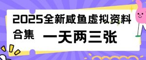 2025全新闲鱼虚拟资料项目合集，成本低，操作简单，一天两三张-风淘社