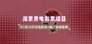 电影票无门槛券推广_0.1亓买10亓无门槛+渠道入口(v1.0版教程)-风淘社