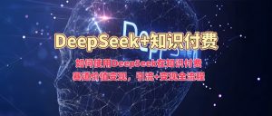如何使用DeepSeek在知识付费赛道价值变现,引流+变现全流程-风淘社
