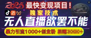 欲罢不能的无人直播引流,超暴力日引流1000+高质量精准创业粉-风淘社