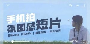 用手机拍微剧情短片,使用镜头记录美好生活,设备+创作+拍摄+后期,制作全流程一网打尽-风淘社