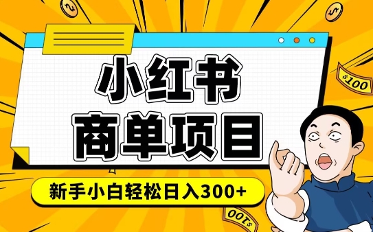 小红书千粉商单,稳定快速变现项目,实现月入6-8k并不是很难-风淘社