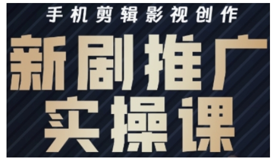 影视短剧号运营与剪辑实战全攻略,手机剪辑影视创作,新剧推广实操课-风淘社