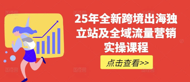 25年全新跨境出海独立站及全域流量营销实操课程，跨境电商独立站TIKTOK全域营销普货特货玩法大全-风淘社