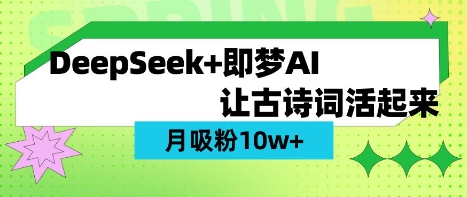 用DeepSeek做AI 古诗词视频，涨粉 10W+(保姆级教程)-风淘社