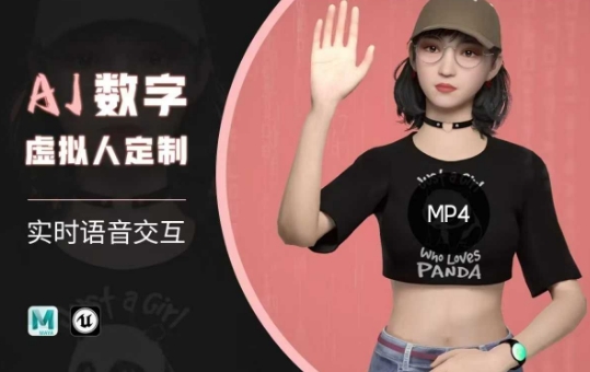 Ai数字人虚拟(智能体)实时语音交互特训营,自行定制超写实角色AI数字人交互技术-风淘社