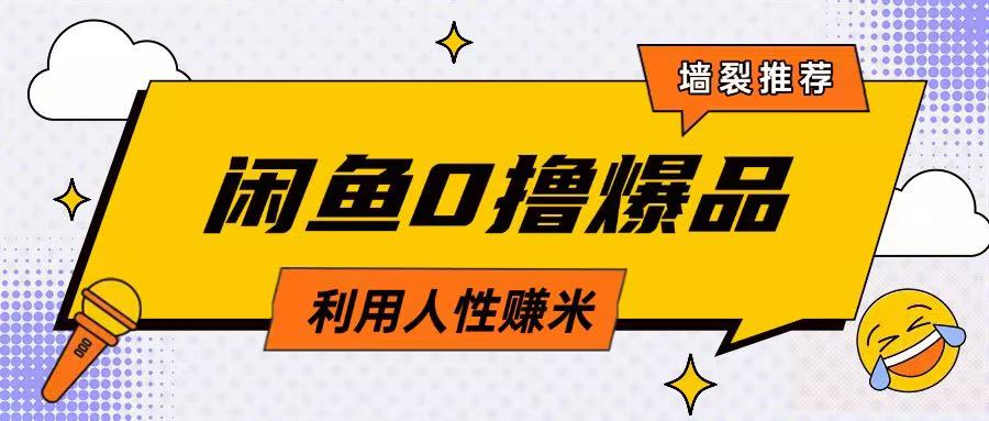 咸鱼0撸玩法利用人性售卖商品达到日挣2张的效果-风淘社