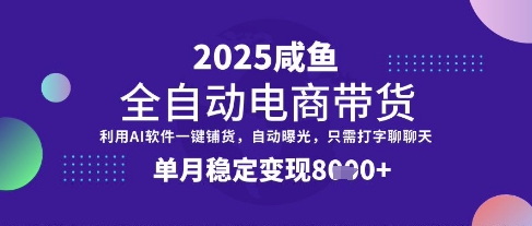 全网首发【闲鱼全自动电商带货】三年磨一剑,一朝露锋芒,单月稳定变现8k+【揭秘】-风淘社