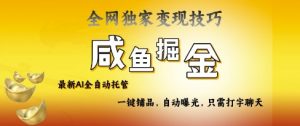 2025咸鱼AI全自动托管电商带货,掌握流量密码,开启躺Z新模式【揭秘】-风淘社