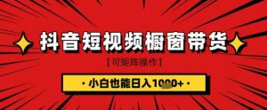 抖音短视频食品橱窗带货，小白轻松上手日入1k+【揭秘】-风淘社