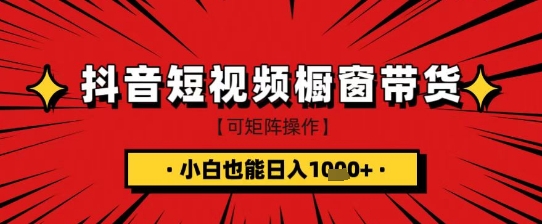 抖音短视频食品橱窗带货,小白轻松上手日入1k+【揭秘】-风淘社