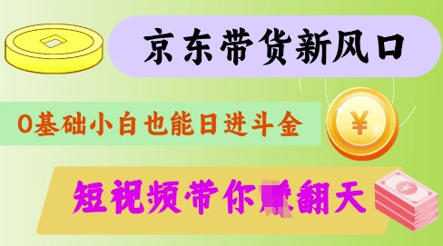 最新京东短视频带货代运营秘籍，轻松躺挣【揭秘】-风淘社