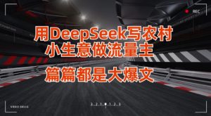 用DeepSeek写小生意做流量主,篇篇都是大爆文-风淘社