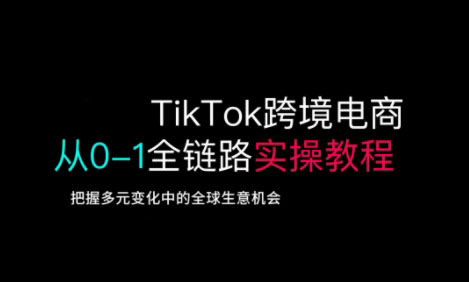 TikTok跨境电商从0-1全链路全方位实操教程,把握多元变化中的全球生意机会-风淘社